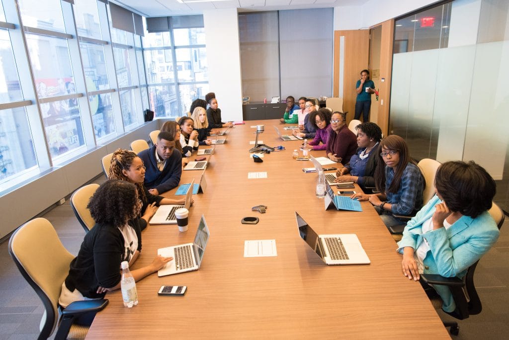 People sitting in the office